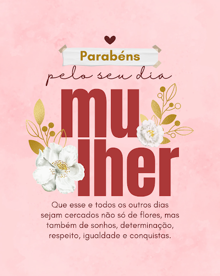 mensagens para redes sociais dia da mulher