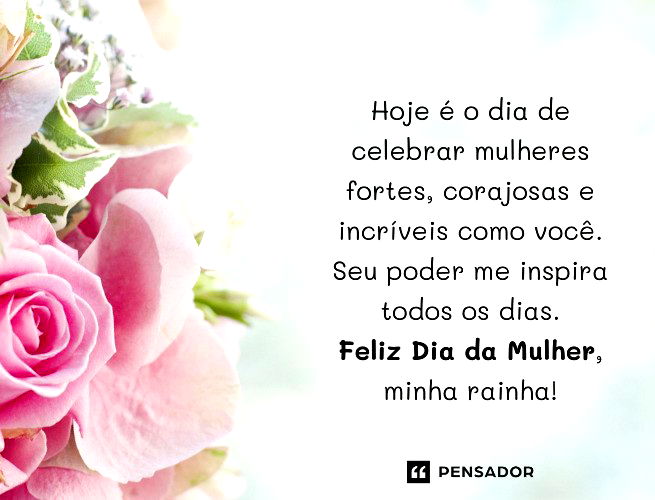 mensagem do dia da mulher