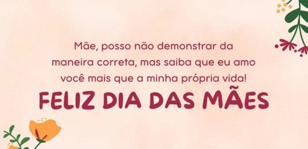mensagens dia das mães vs cartões feitos à mão