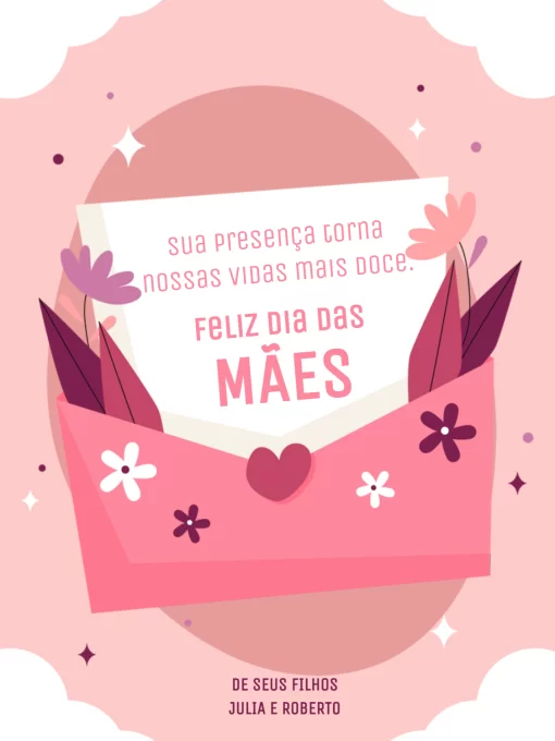 mensagens dia das mães vs cartões feitos à mão