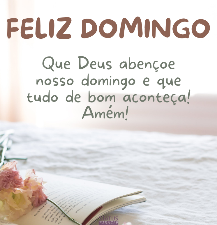 domingo abençoado para começar a semana