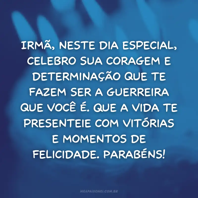 frases de aniversário para irmã com fé
