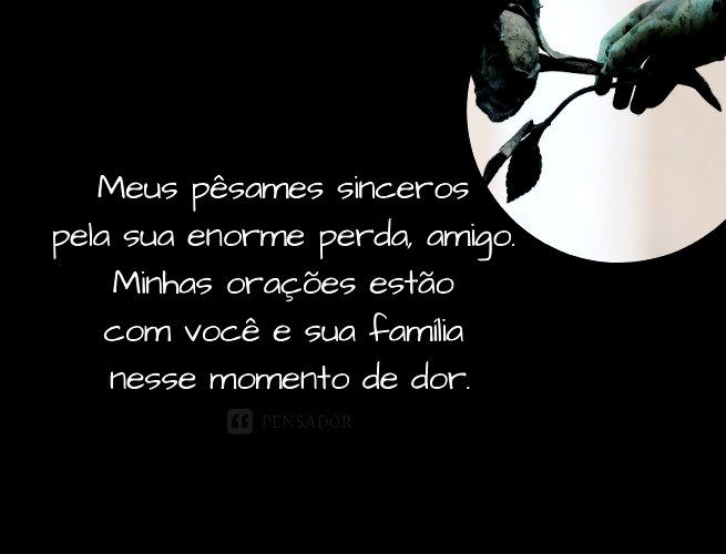 como confortar alguém que perdeu um ente querido