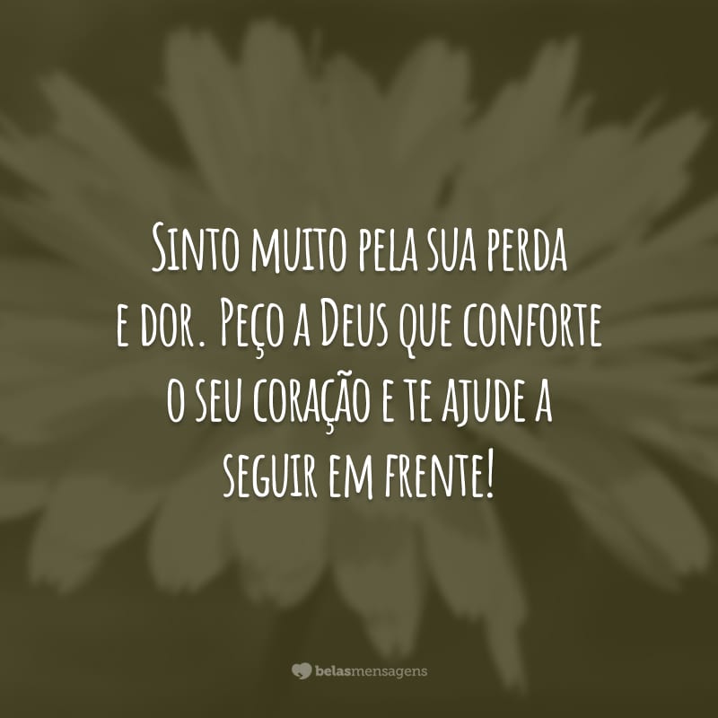 mensagem falecimento conforto
