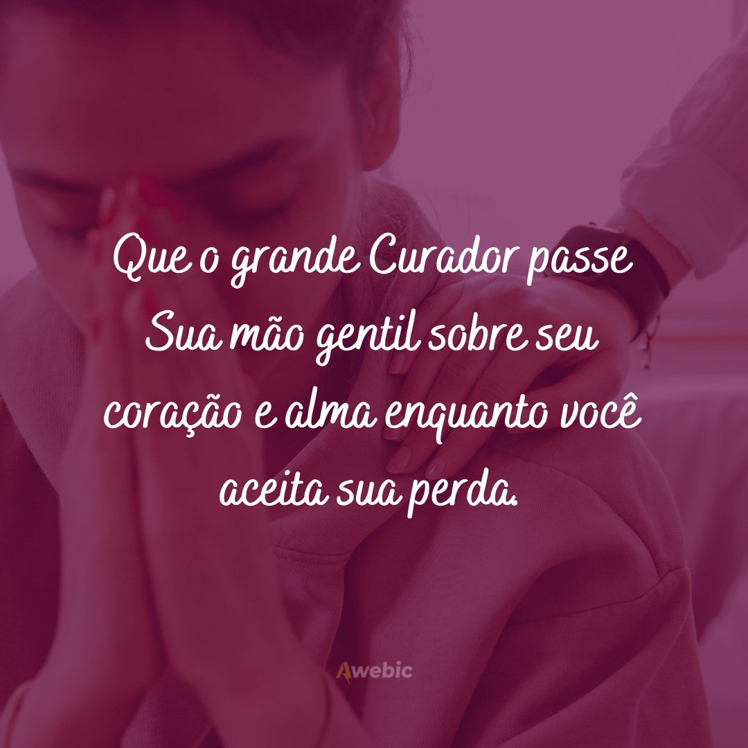 mensagem falecimento conforto