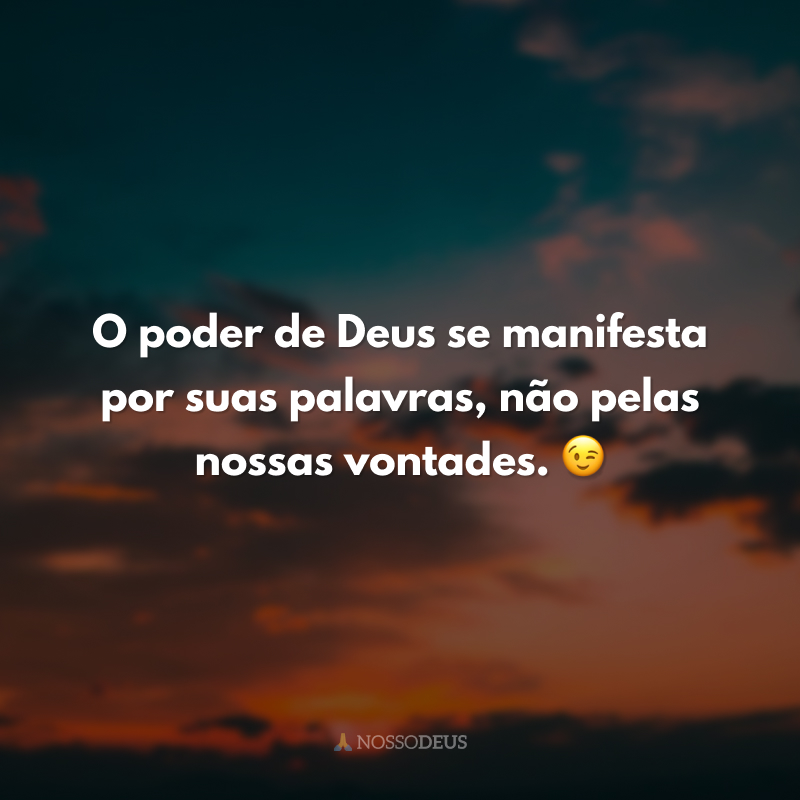 mensagem de deus para hoje