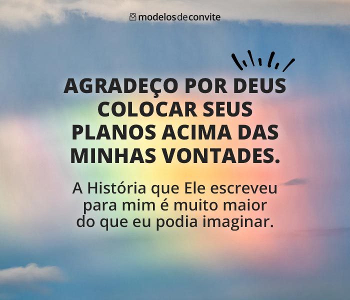 mensagens de Deus para agradecer