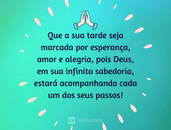 mensagem linda de boa tarde para compartilhar