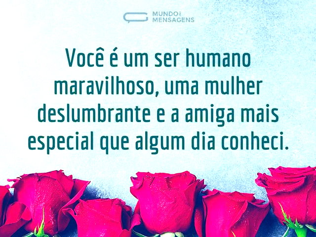 mensagem de carinho para amiga