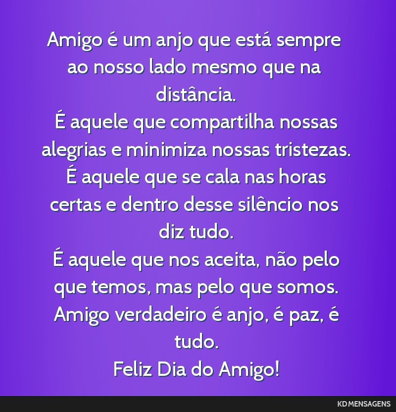 frases de amizade verdadeira