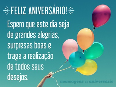 mensagens para desejar feliz aniversário