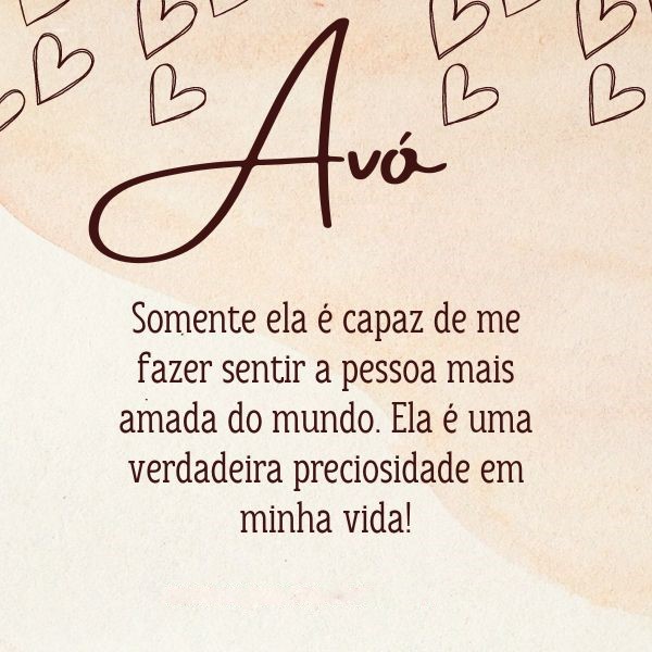homenagem para avó