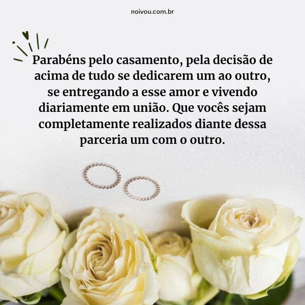 o que escrever no cartão de casamento