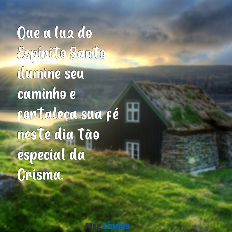 dedicatória para crismando