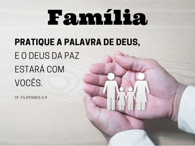 mensagem de fé para família domingo