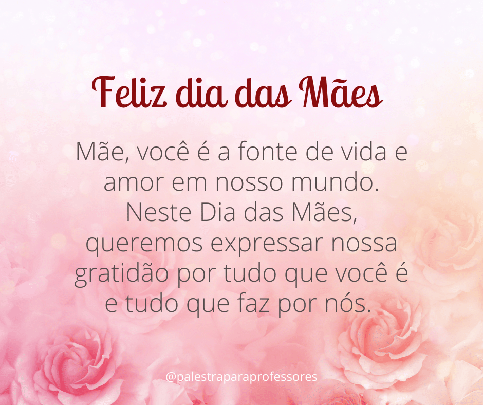 mensagem dia das mães para amiga