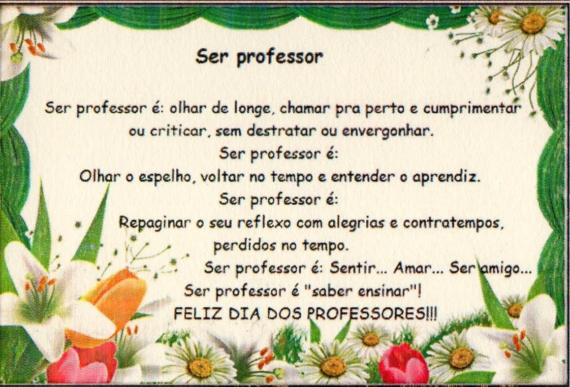 mensagens curtas dia do professor
