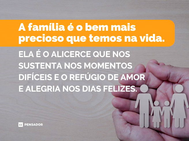 mensagem para família
