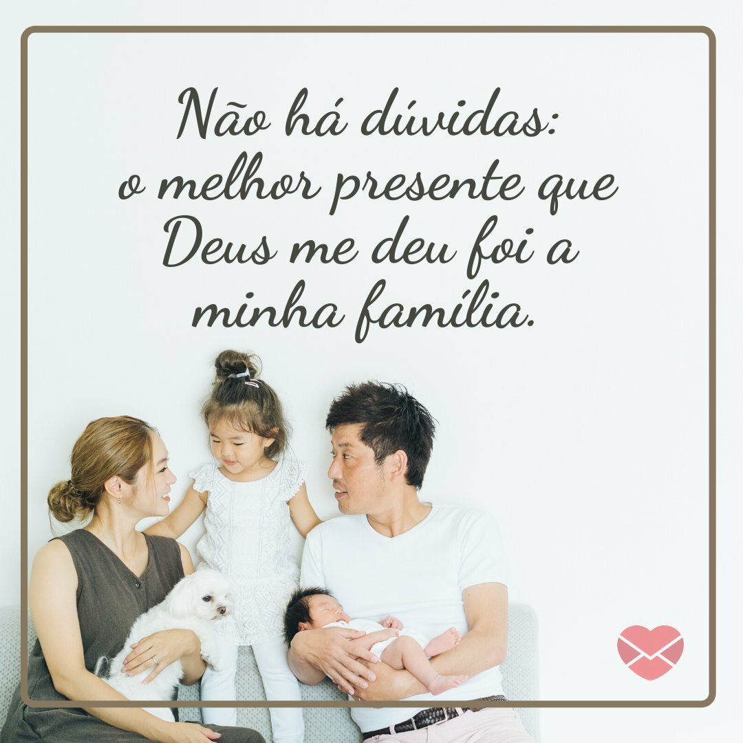 mensagem para família