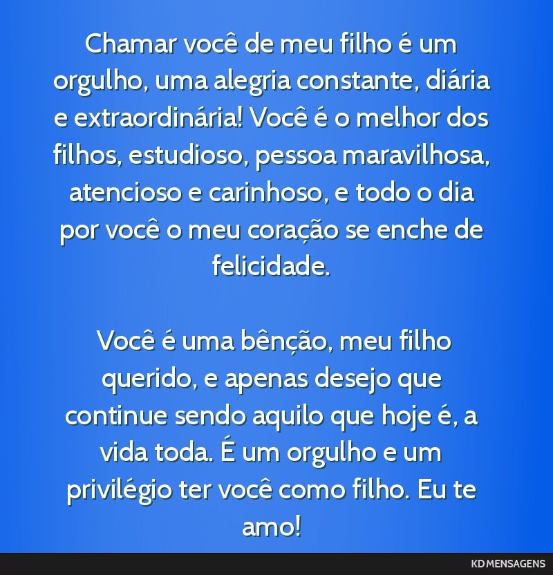 mensagens de pai para filho