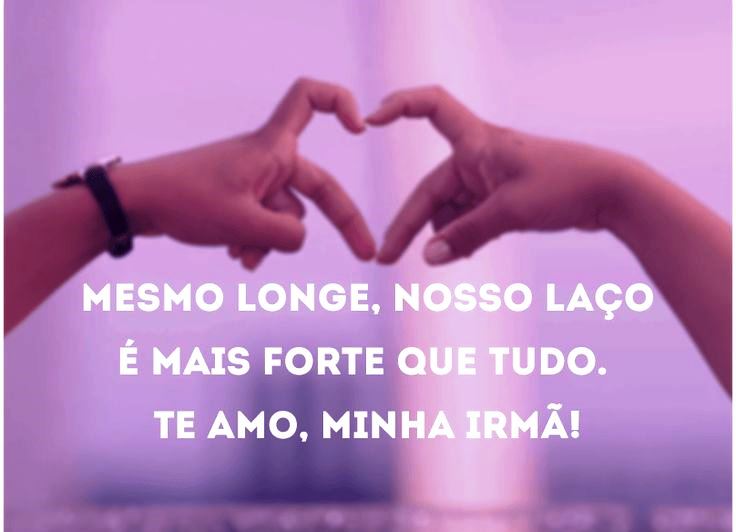 mensagem de carinho para irmã