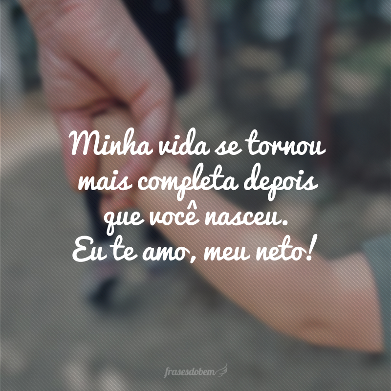 mensagem de aniversário para neto