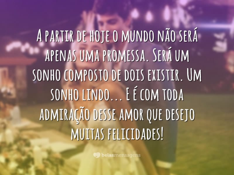 mensagem emocionante para noivos