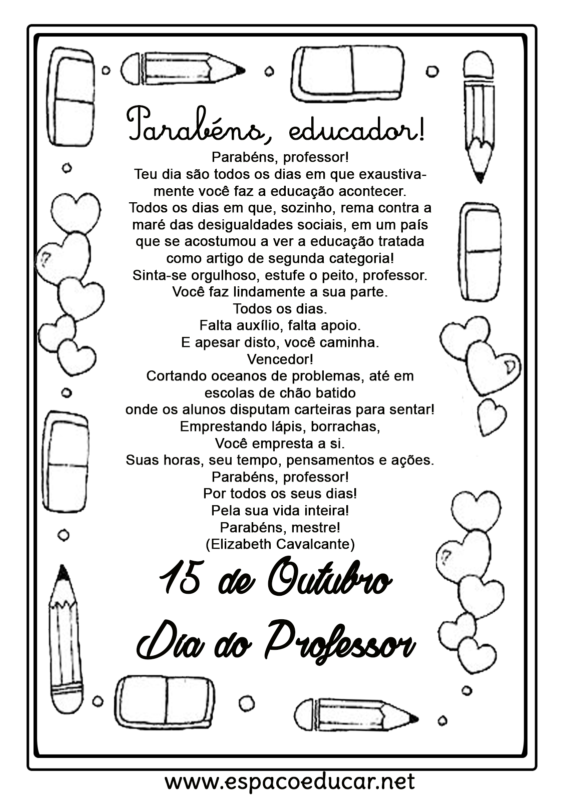 mensagem para professor querido