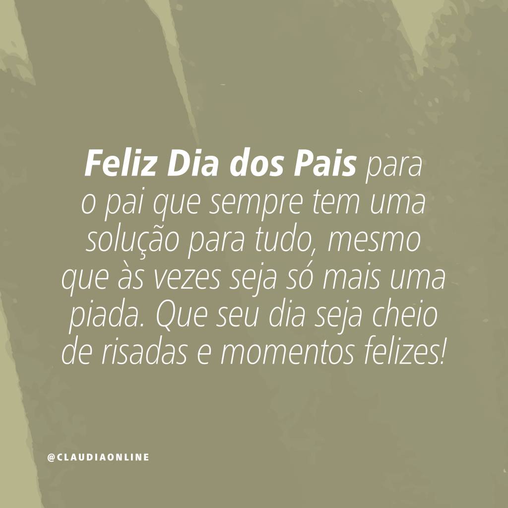 mensagem para o dia dos pais para filho