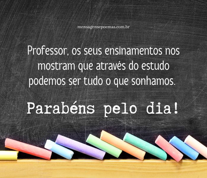 cartão dia dos professores
