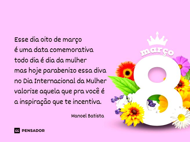 mensagem para o dia internacional da mulher