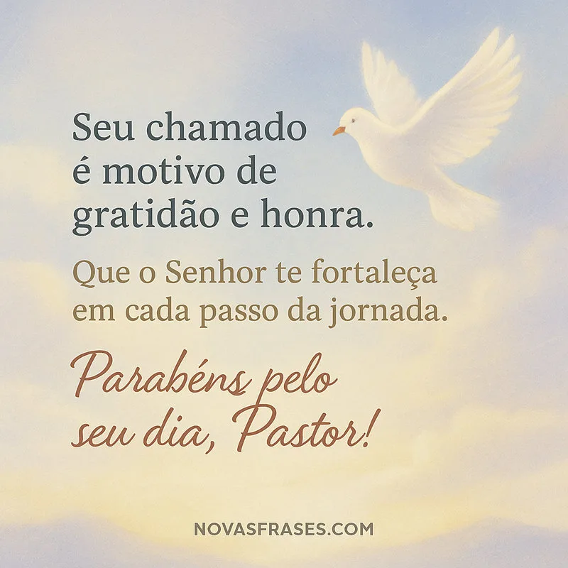 mensagem de agradecimento para pastor e esposa