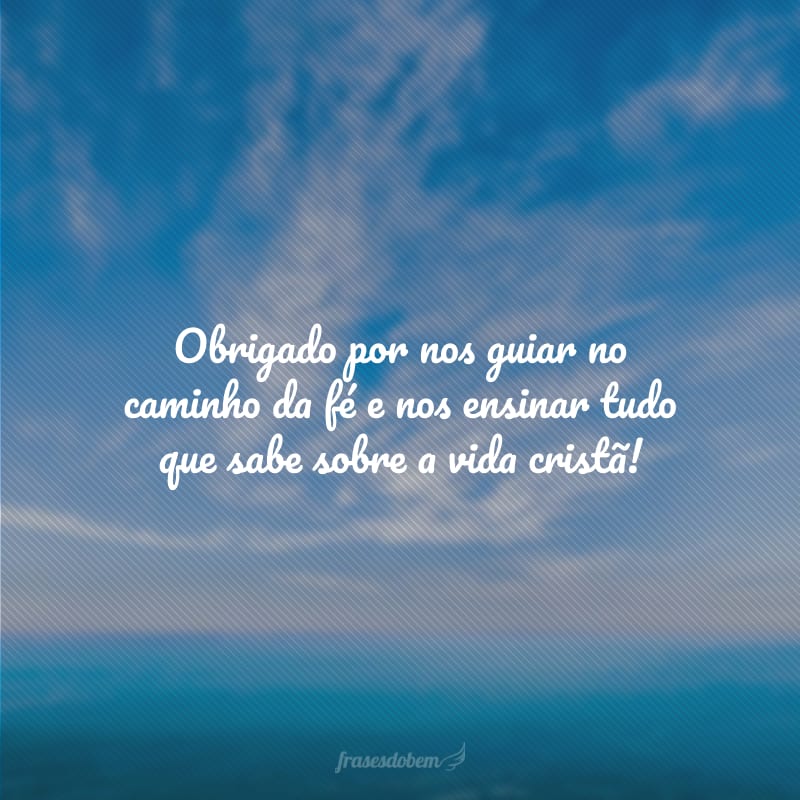 mensagem curta para pastor