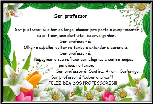 homenagem professor