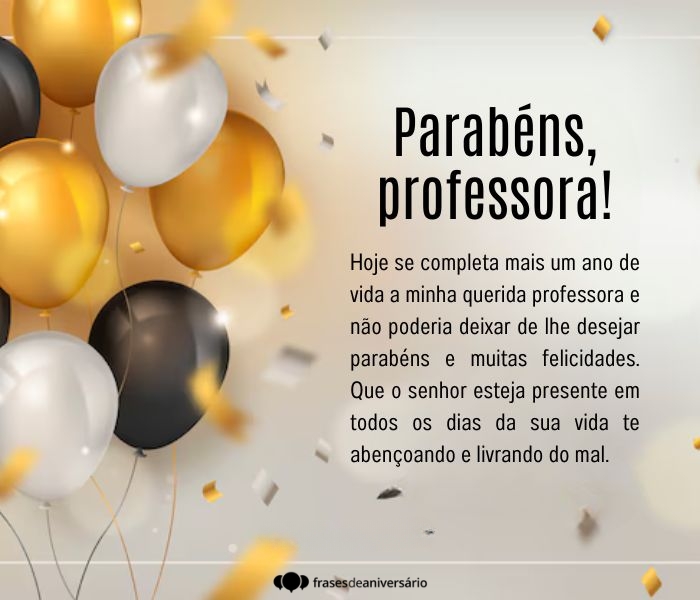 mensagem para professora do meu filho