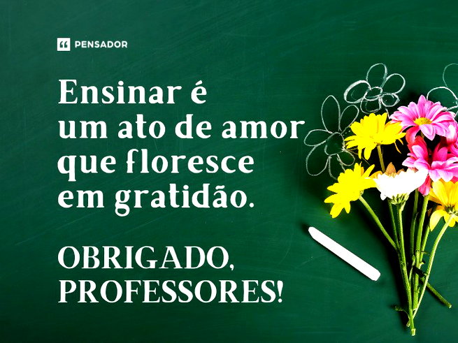 mensagem para professora