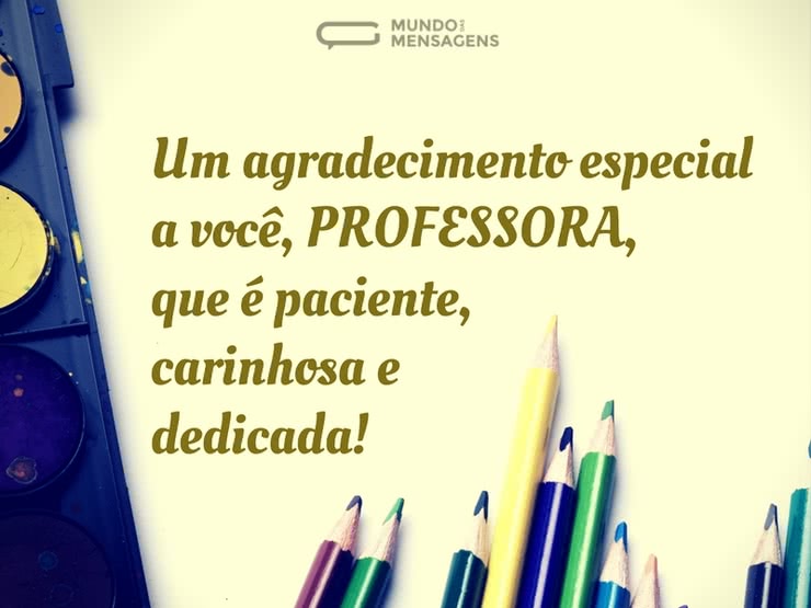 agradecimento professor