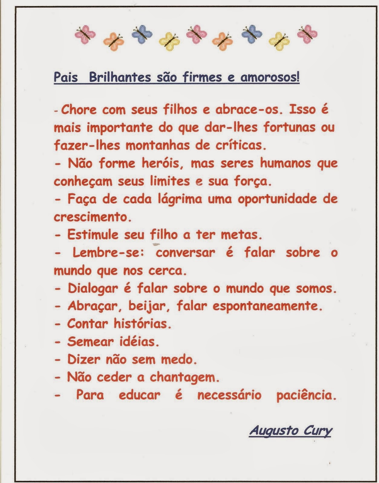 como dialogar com os filhos segundo augusto cury