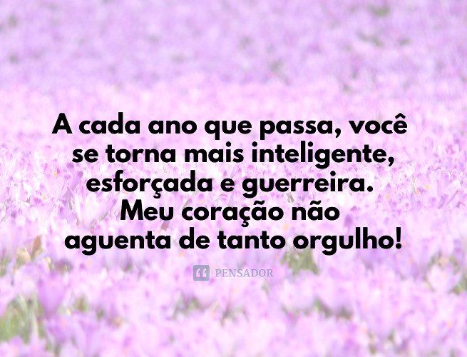 mensagem para sobrinha de aniversário