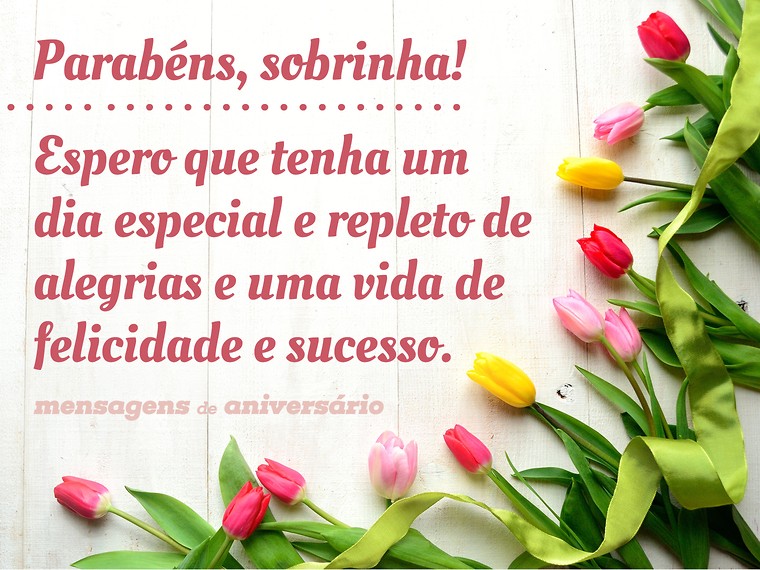 mensagem para sobrinha querida