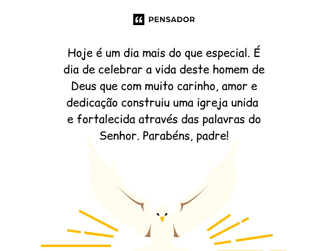 mensagem para padre amigo