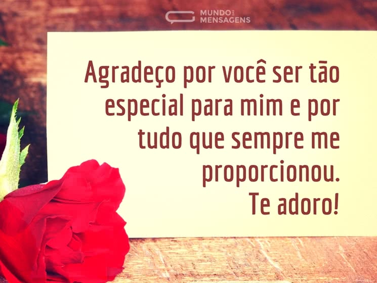 mensagem para uma pessoa especial