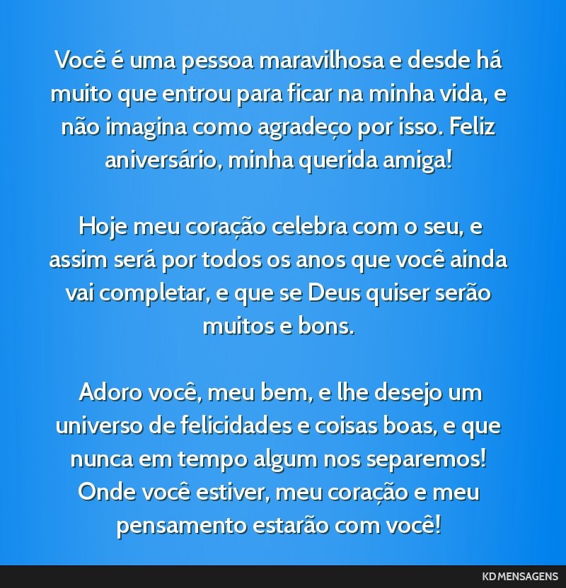 mensagens para pessoa querida