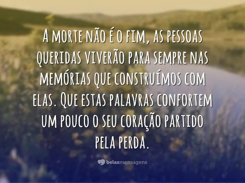 mensagens para falecimento