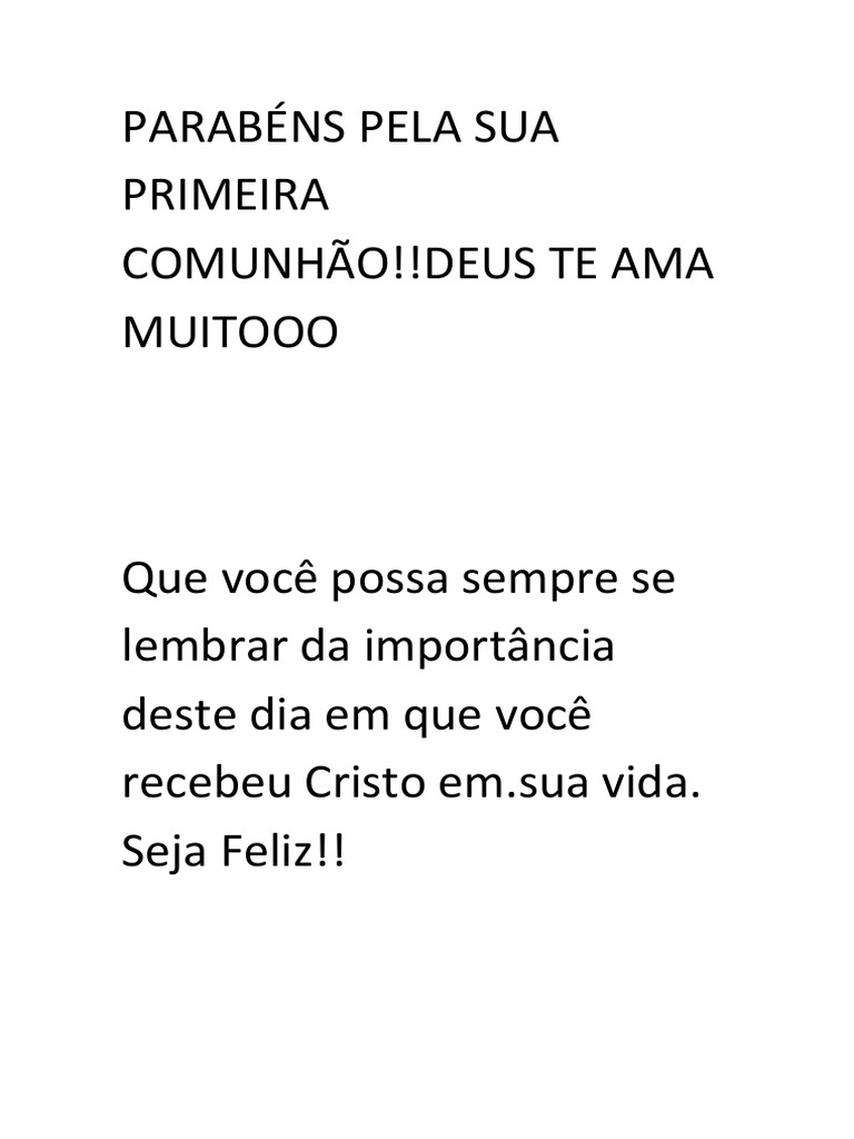 convite primeira eucaristia