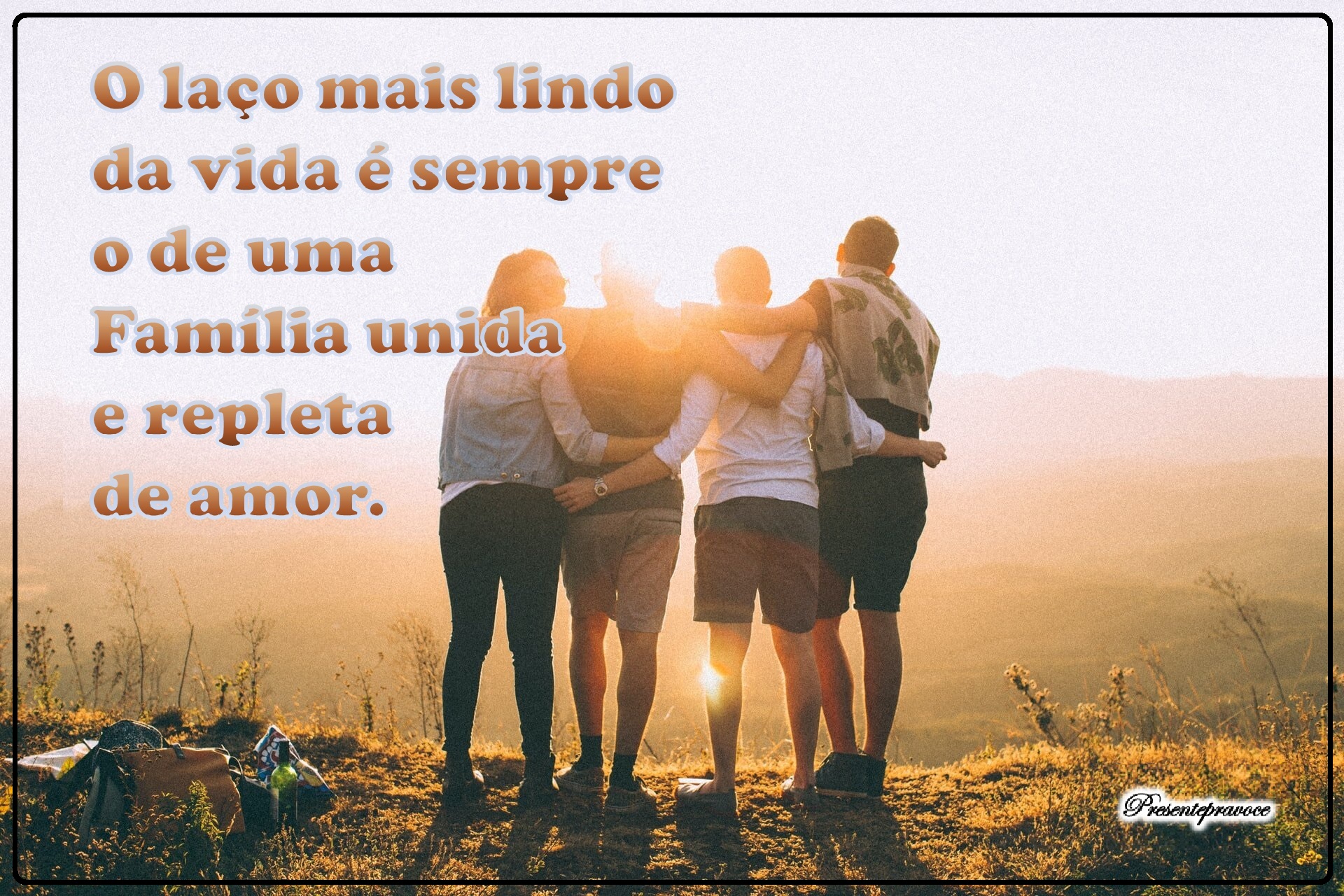 legenda para foto em família