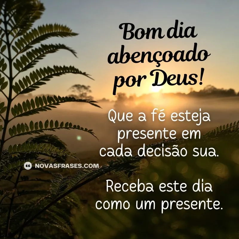 mensagens de bom dia abençoado