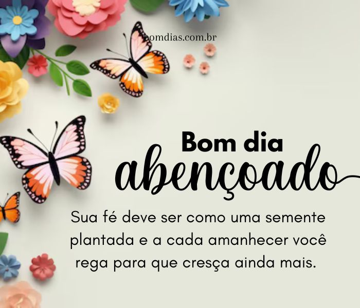mensagens de bom dia abençoado