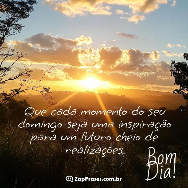 mensagens de bom dia de domingo