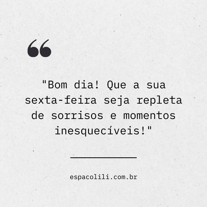mensagens de bom dia sexta feira